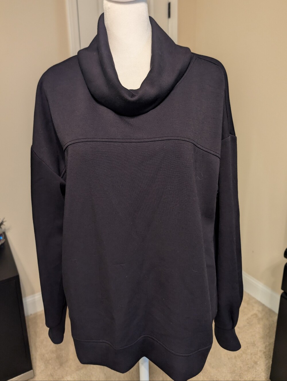 ZeroXposur Black Cowl Neck Sweatshirt